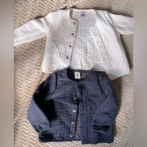 Set of 2 Quilted baby jackets